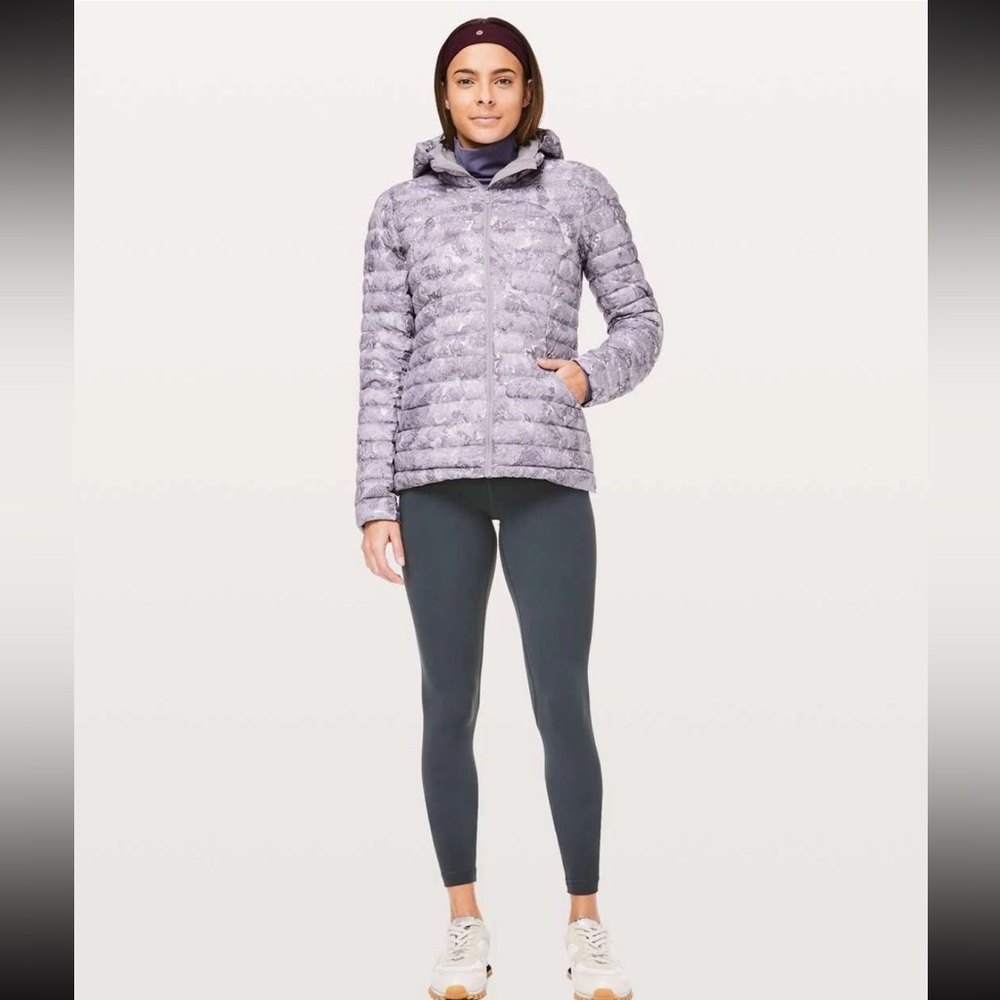 Lululemon Women's Pack It Down Again Hooded Down 700 Jacket Topographic Lilac -2 - Picture 5 of 10